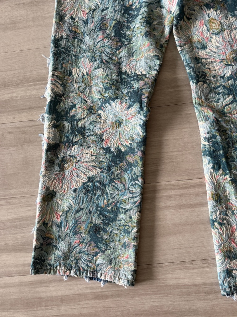 Textured Multi-Color Patchwork Jeans (36x32) - Picture 9 of 10
